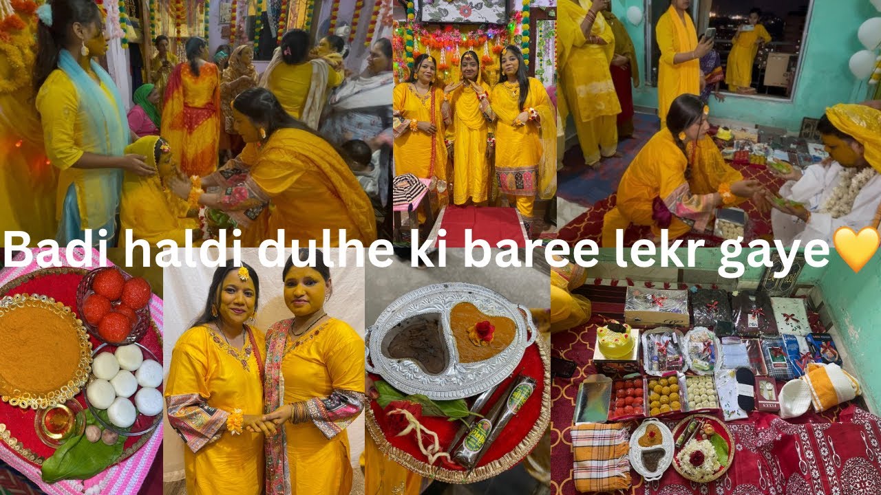 Day 03 | badi haldi💛| dulhe ki baree & haldi lekar gaye | itne time bad haldi Khel kr maza agaya😁
