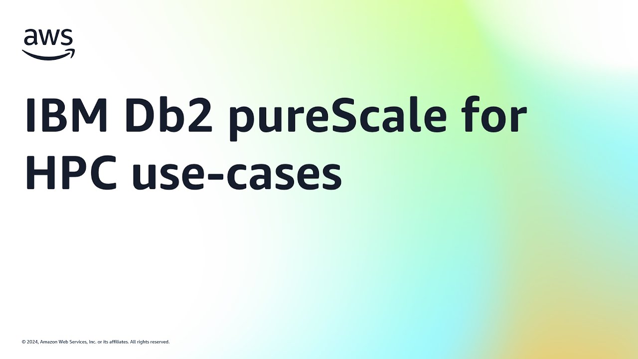 IBM Db2 pureScale для HPC-примеров | Amazon Web Services