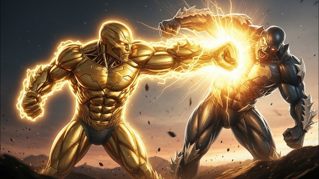 Gold Amazo vs Doomsday – The Final Evolution of Destruction