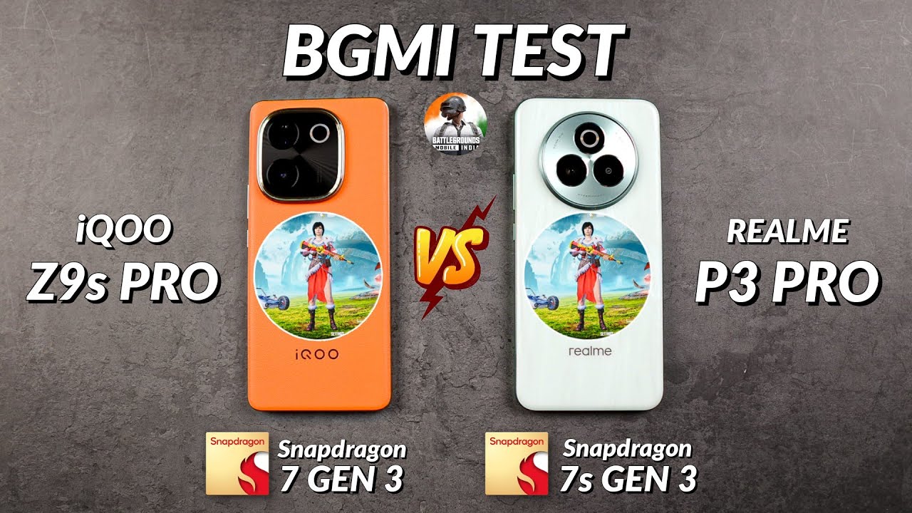 Realme P3 Pro vs iQOO Z9s Pro Bgmi Test, Heating & Battery Test | Shocking Results 😱