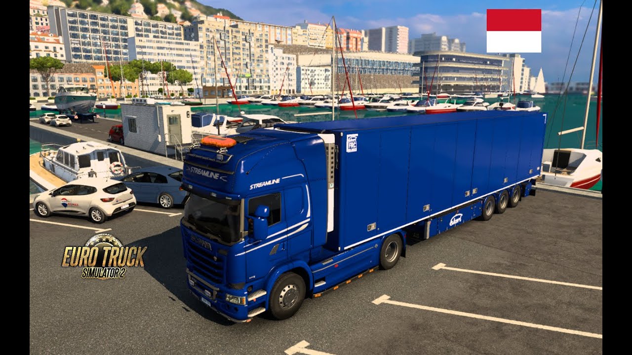 ETS2 Around the city of Monaco in a truck.