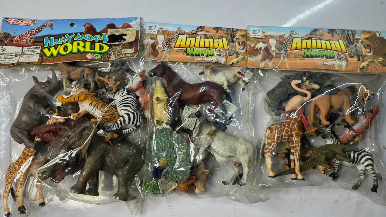 sea animals entertainment 13+ dinosaurs horse tiger lion bear cow camel 3 pack part 2. Animals Demo