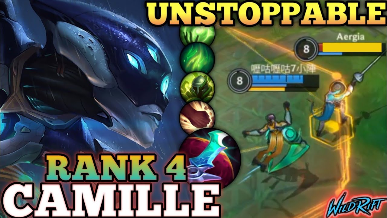 CAMILLE NO ESCAPE ULT EXECUTION! UNSTOPPABLE MVP PLAY - TOP 4 GLOBAL CAMILLE BY 嚦咕嚦咕7小陣 - WILD RIFT
