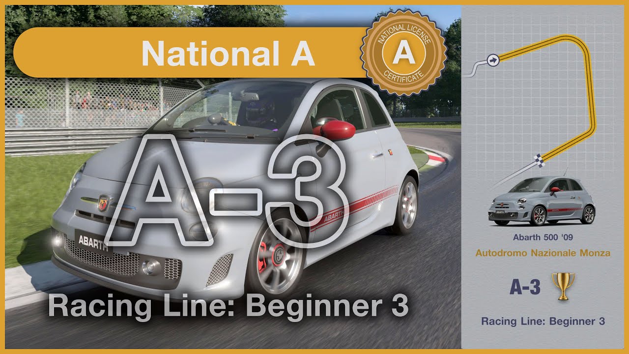 A-3 Racing Line: Beginner 3 - GOLD TIME - Gran Turismo 7 - National A Licence