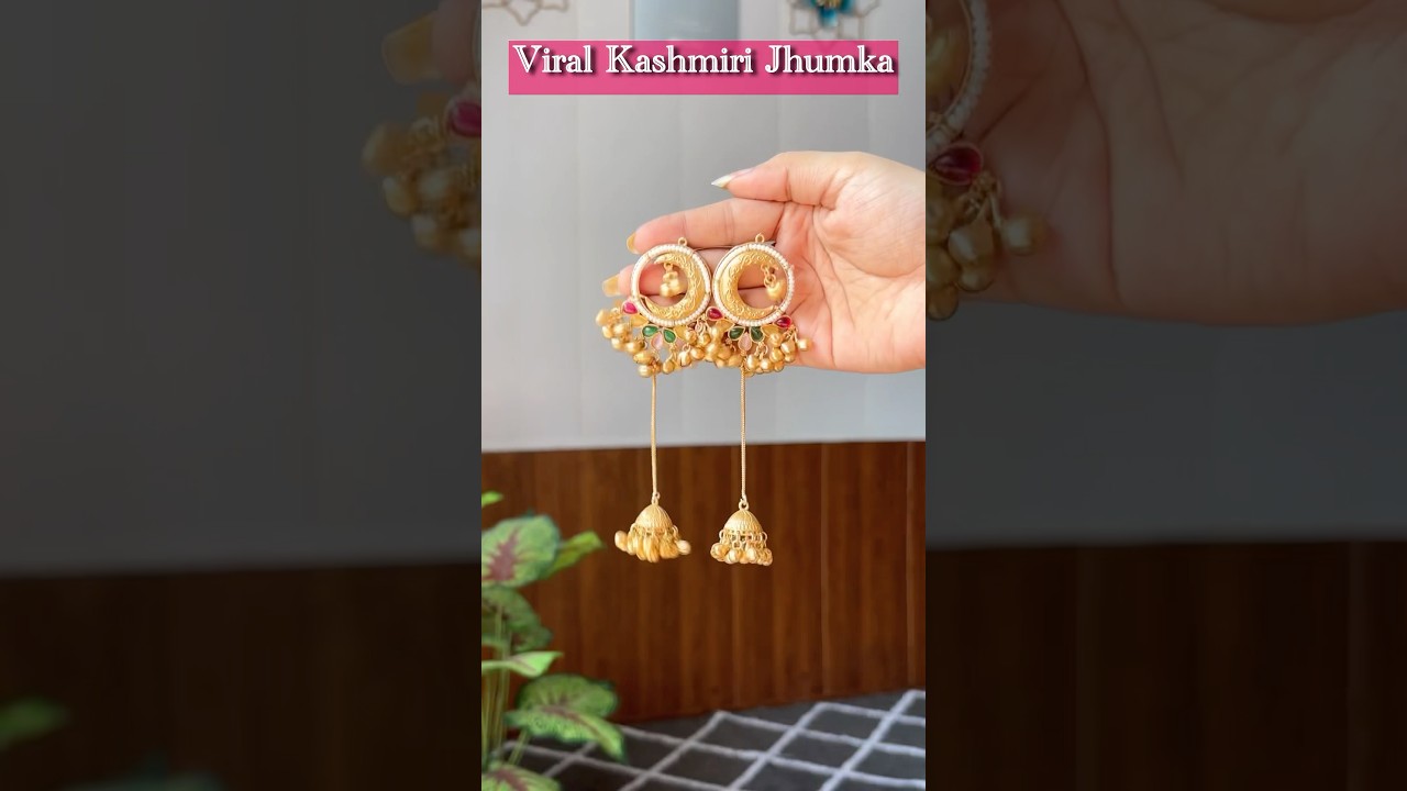 Most Viral Kashmiri Jhumka Haul 🫠 Meesho Kashmiri Earrings Under Budget ✨ 