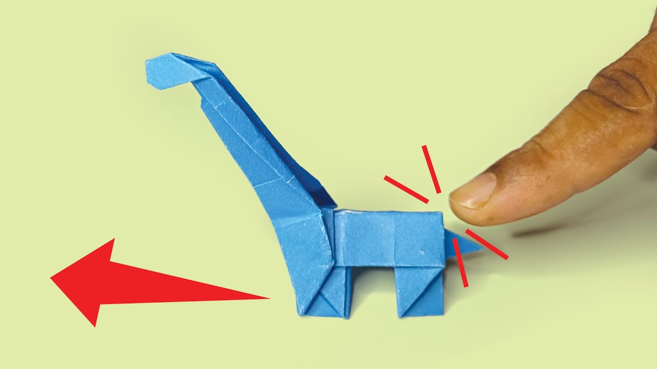 How To Make Origami "Walking Brachiosaurs" | How to Fold "Walking Brachiosaurs" | Craftifly