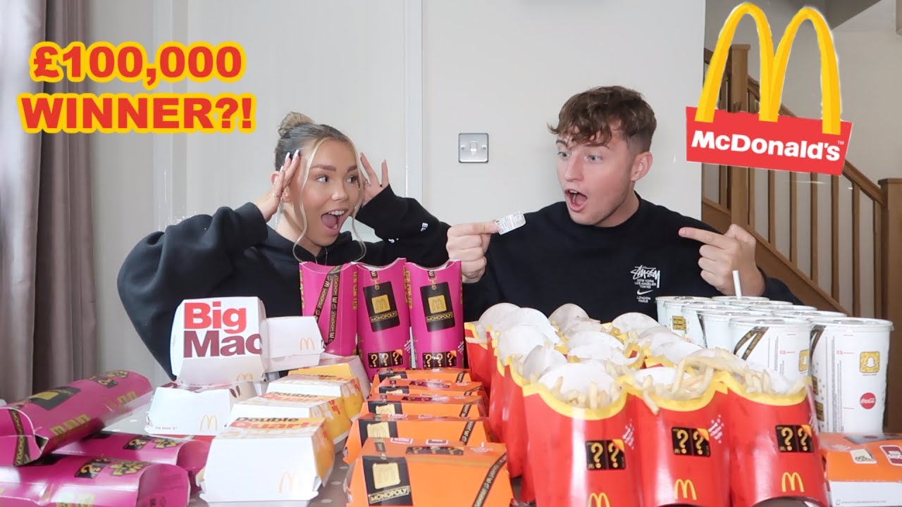 I WON ON MCDONALDS MONOPOLY!! £100,000 CASH PRIZE!