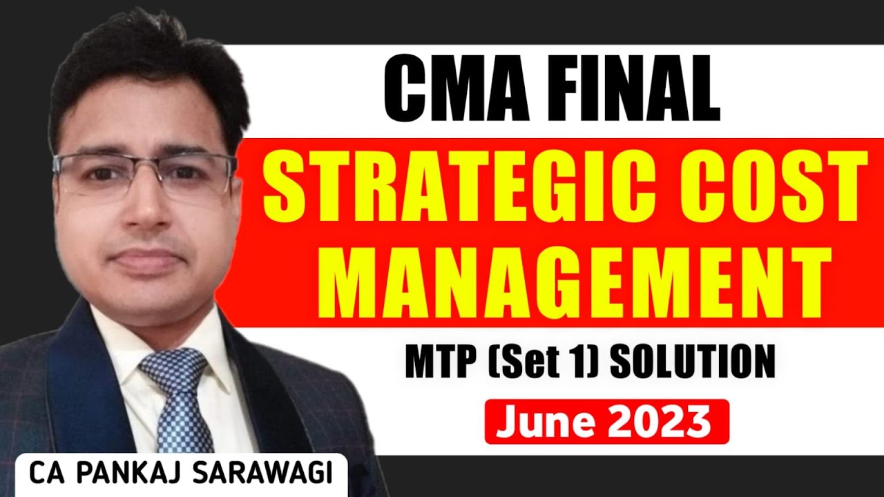 June 2023 | MTP Series | SCM-DM S-1 | Suggested Answers | CA Pankaj Sarawagi