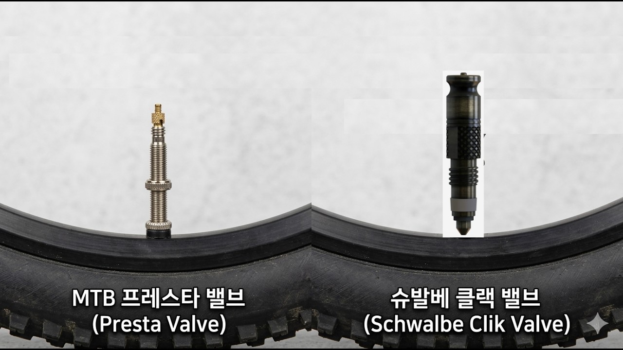 거지같은 프레스타 밸브를 딸깍하면 되는 클릭 밸브로 바꿔보자. (영상에서 던롭이라고 말하는건 슈레더로 들어주세요.)