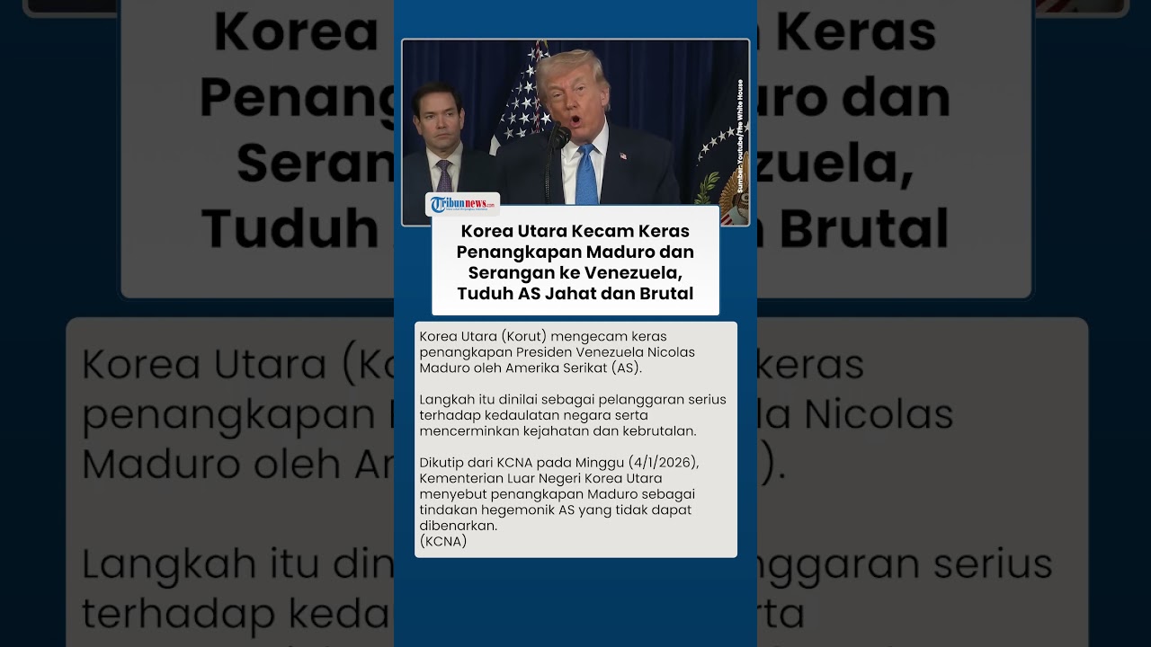 Kecam Penangkapan Presiden Venezuela, Korea Utara Sebut Jadi Contoh Jelas Sifat AS Jahat dan Brutal