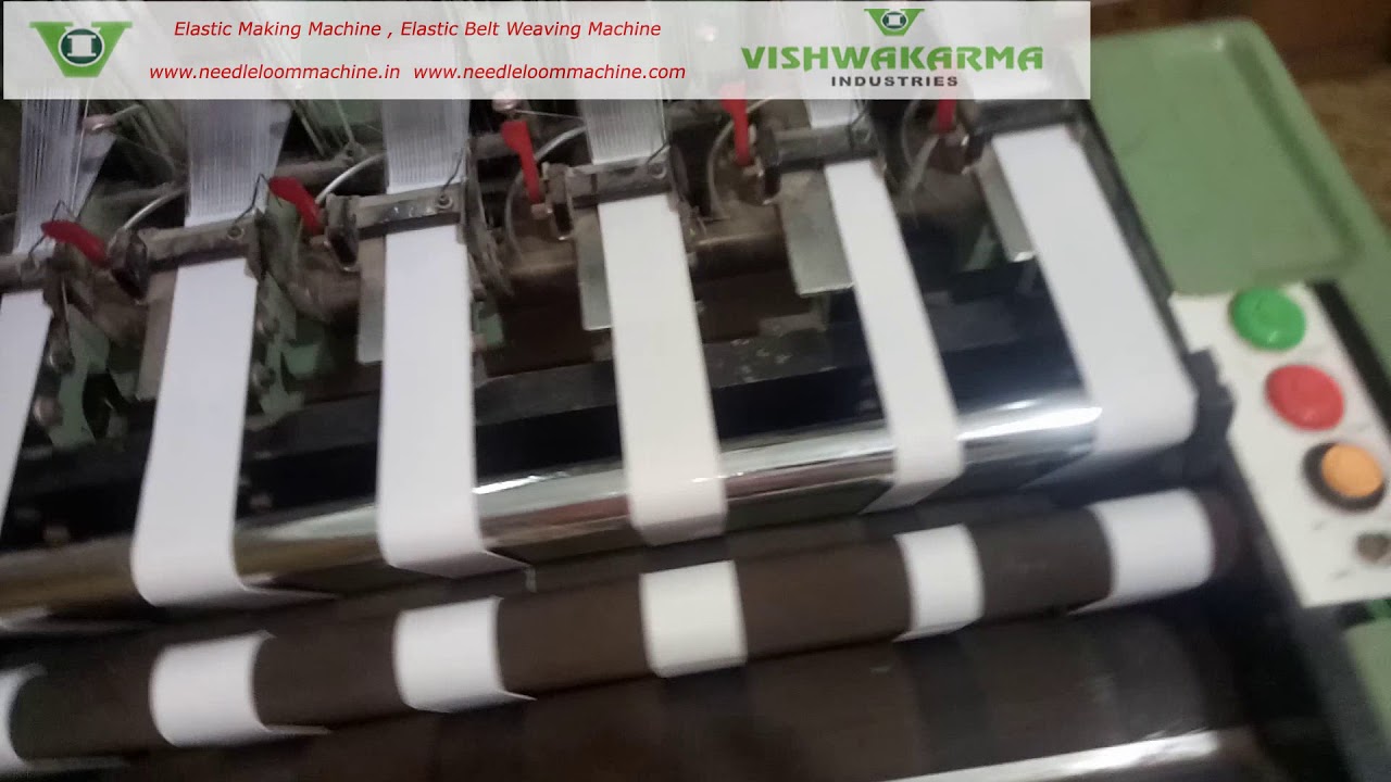 Vi Gold 6/55 Elastic Tape Webbing Needle Loom Machine