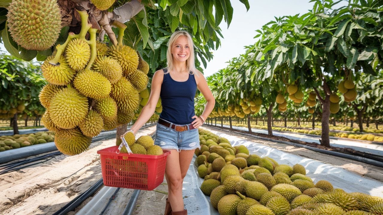 DURIAN - Growing and Harvesting - The Secrets of Southeast Asian Farmers