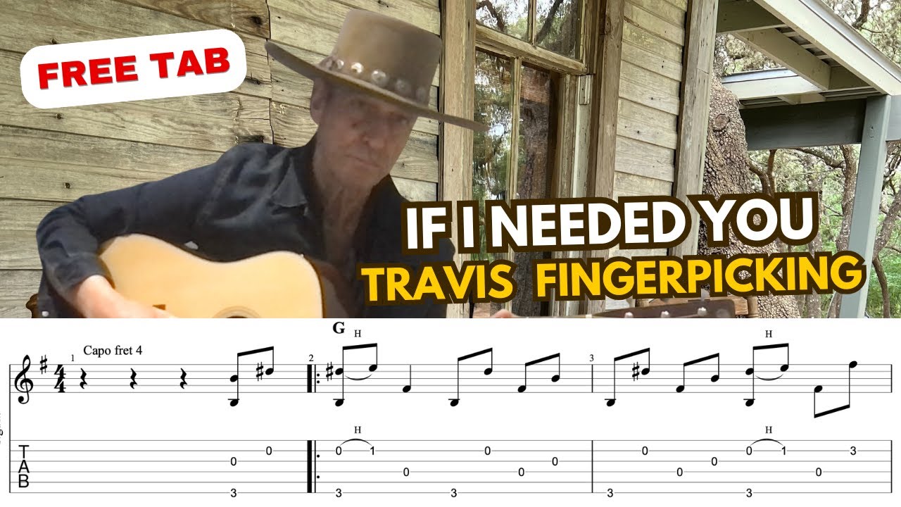 If I Needed You - Townes Van Zandt - Transcription (with PDF)