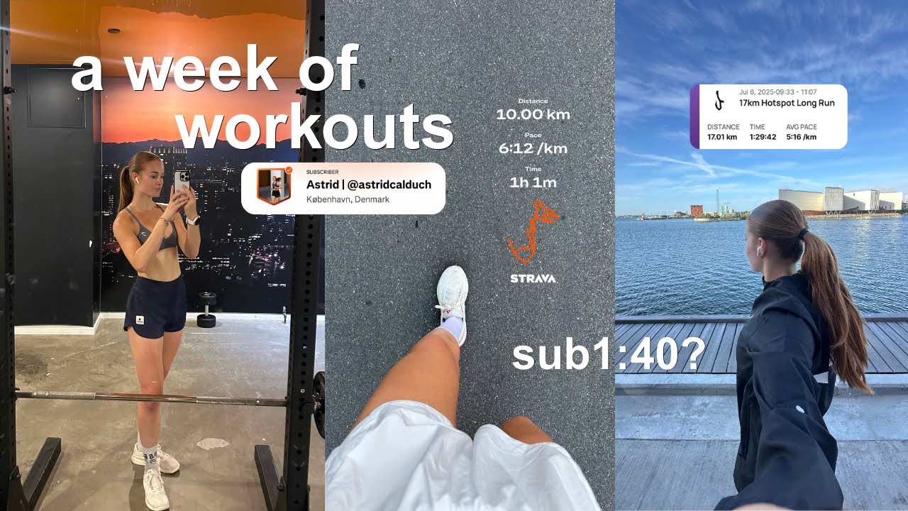 half marathon training plan, shoe rotation & recovery | a week of workouts
