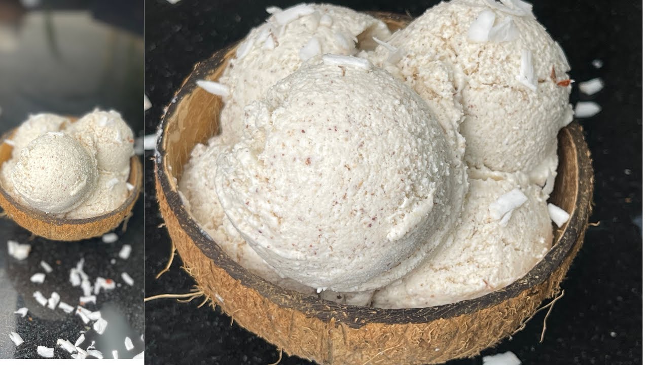 HOW TO MAKE TOASTED COCONUT ICE CREAM .|  #coconutrecipes #homemaderecipe #icecream