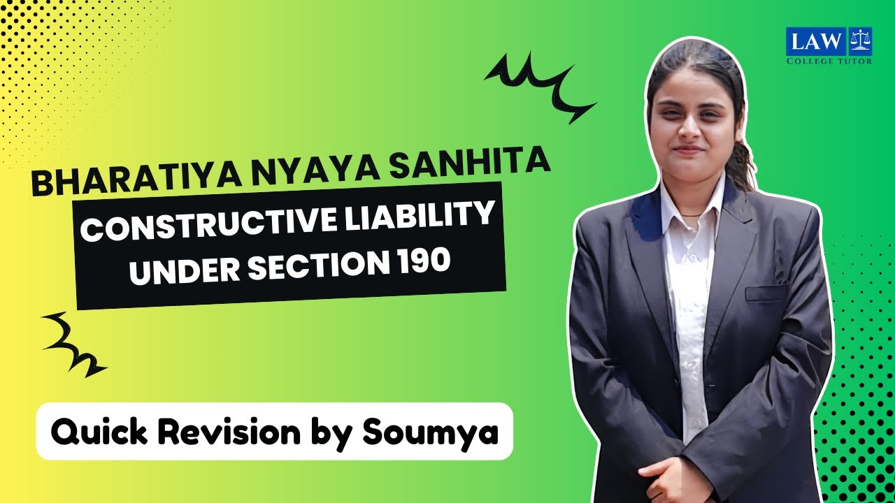 Constructive Liability under Section 190 | BNS | College Tutor Law