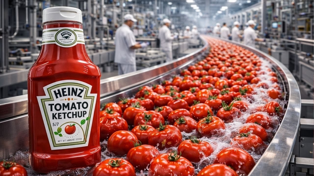 COMMENT C’EST FAIT le KETCHUP HEINZ 🍅 | DANS L’USINE HEINZ et la RECETTE parfaite