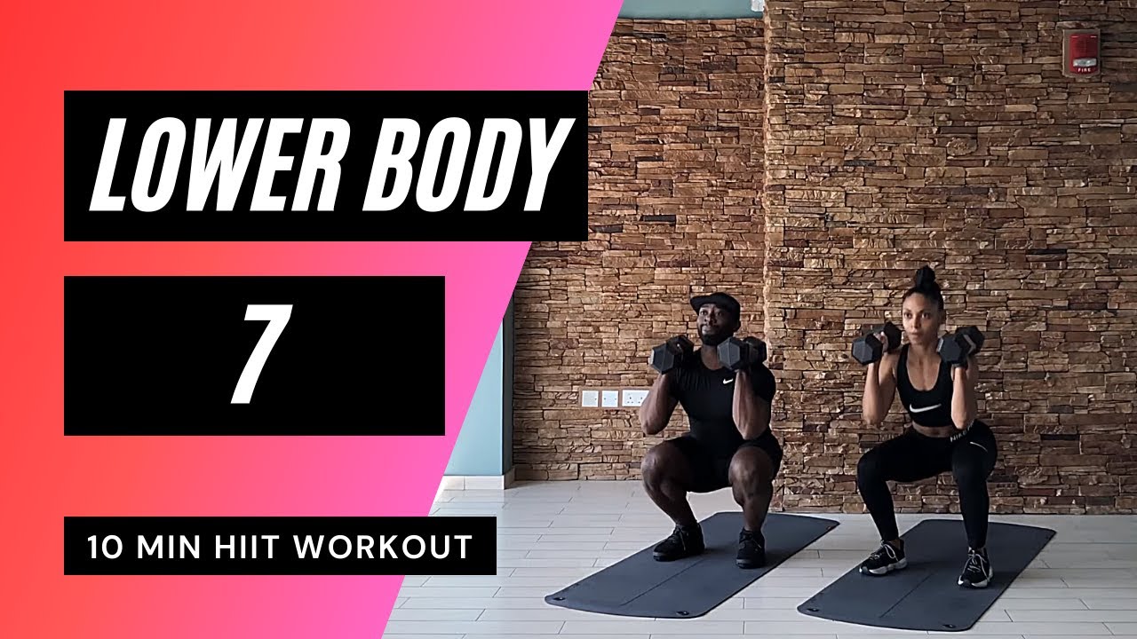10 MIN LEG WORKOUT AT HOME // HIIT | MrandMrsMuscle
