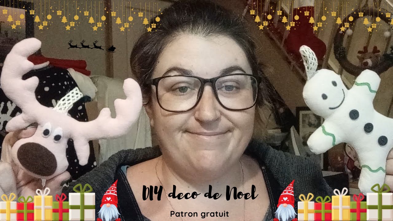 TUTO COUTURE DECORATION DE NOEL avec patron GRATUIT #diy #couture #faitmain