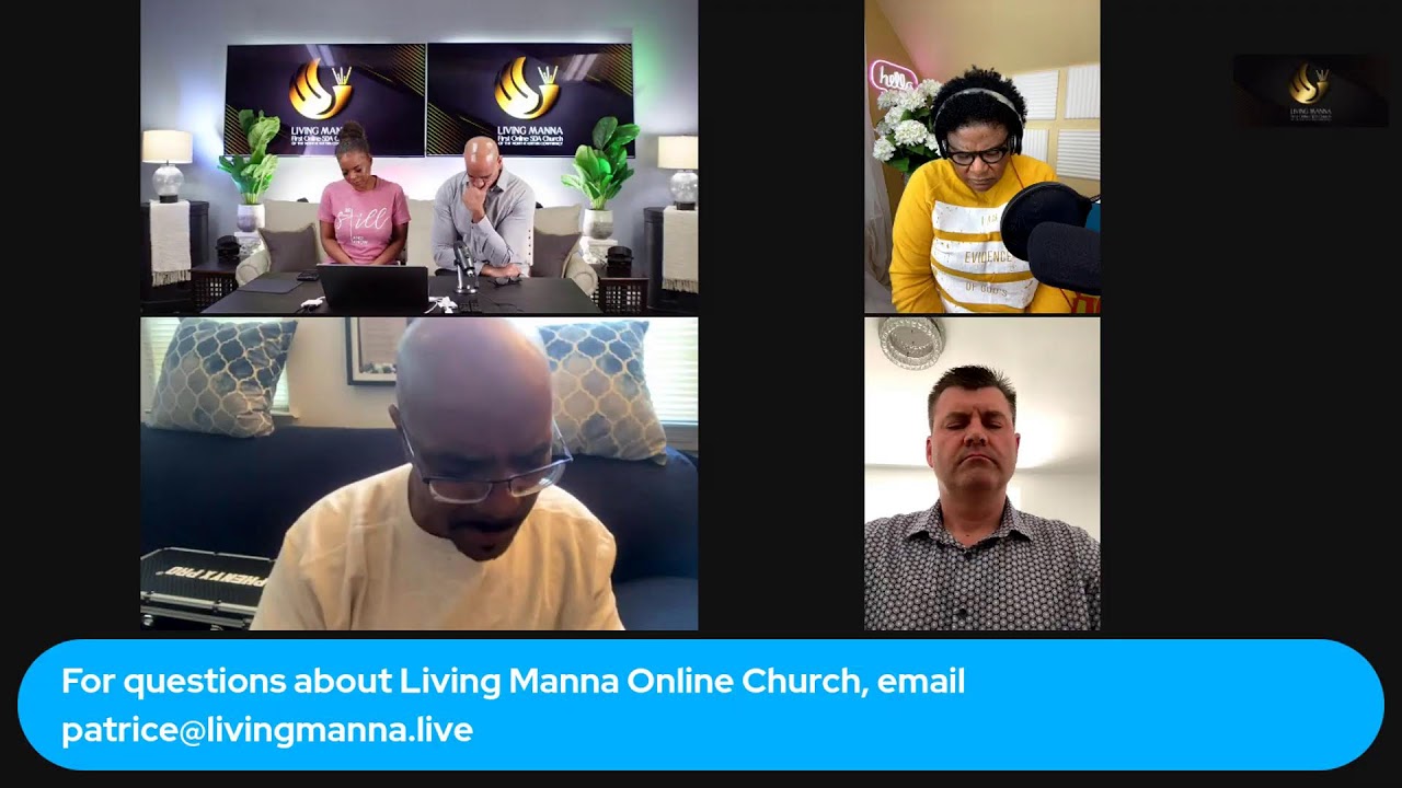Living Manna Church hosting live prayer meeting.