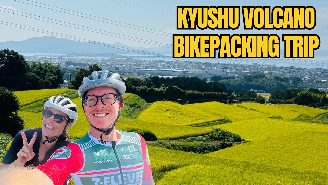 CYCLING around a Japanese Volcanic Range | Fukuoka to Nagasaki, Kyushu 🇯🇵