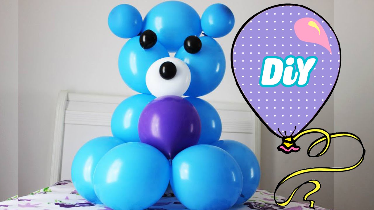 Como Fazer URSO de balão 🎈 bear balloon