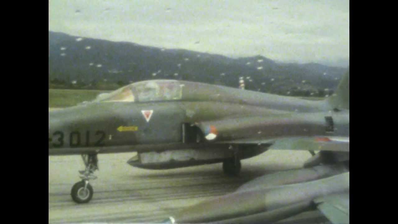 Flying NF-5 in the 1980's: Low level Sicily & Air Show. 8MM Footage