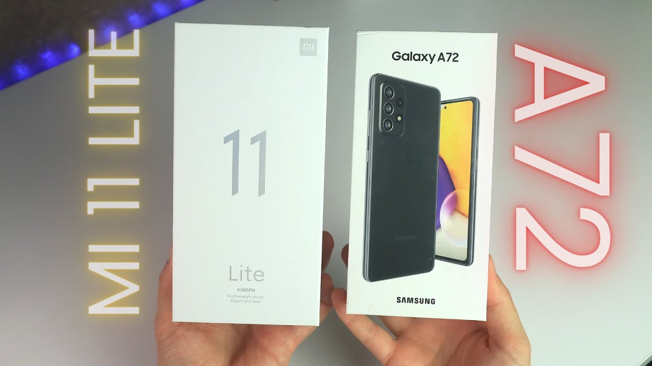Xiaomi MI 11 LITE e Galaxy A72 unboxing e prime impressioni