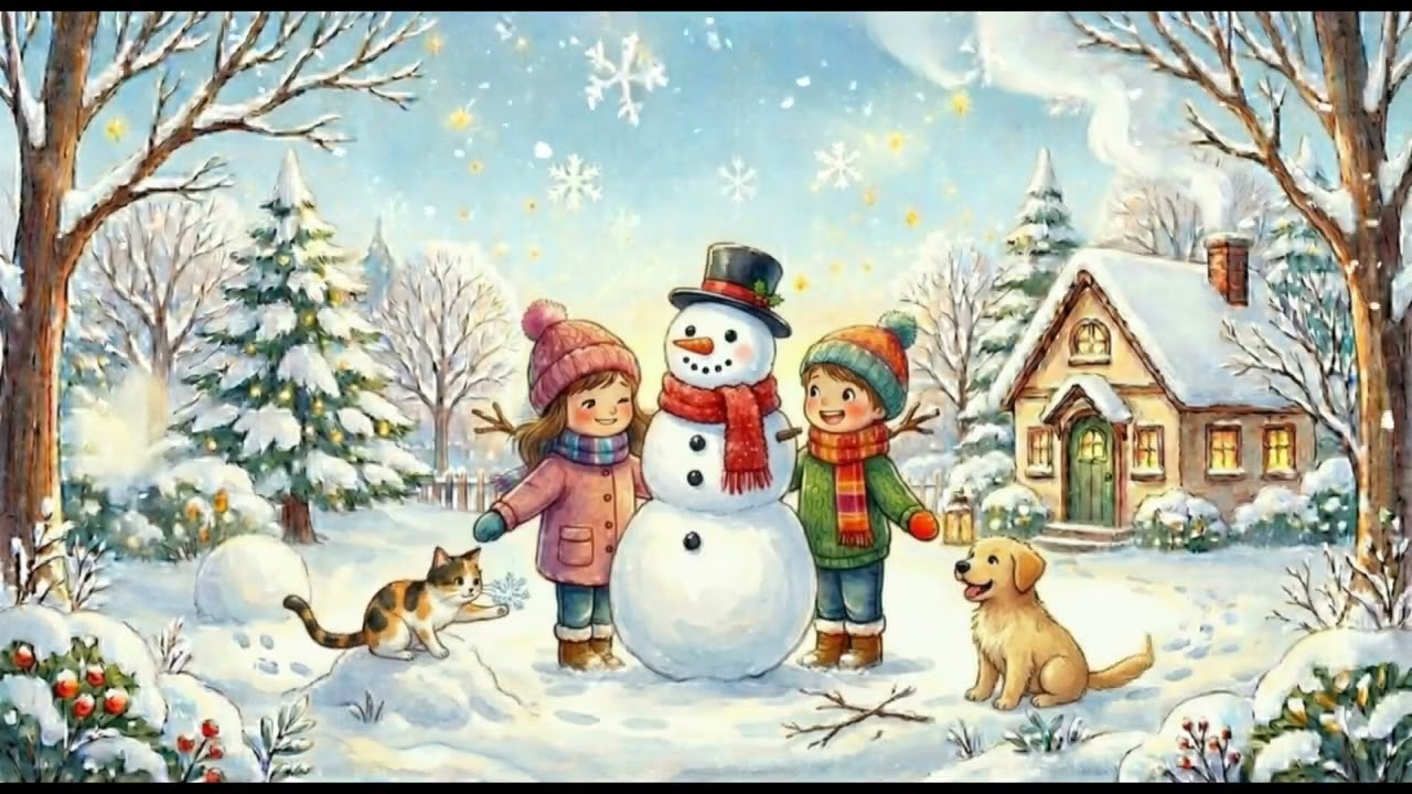 🎄 Valsul Omului de Zăpadă – Cântec de Crăciun pentru Copii | Melodie Magică de Iarnă ❄️