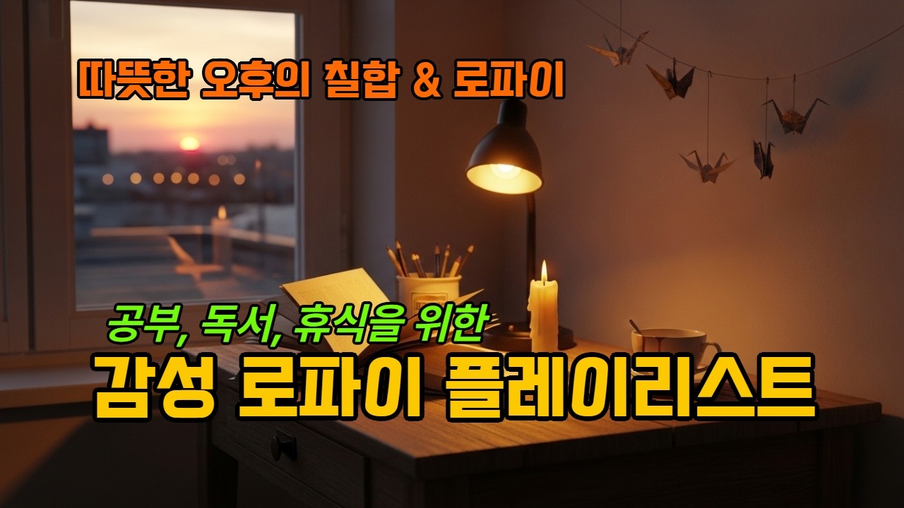플레이리스트 | 공부, 독서, 휴식을 위한 곡 🕯️ Candlelit Lofi Playlist |  Warm Tracks for Reading, Study & Calm Nights