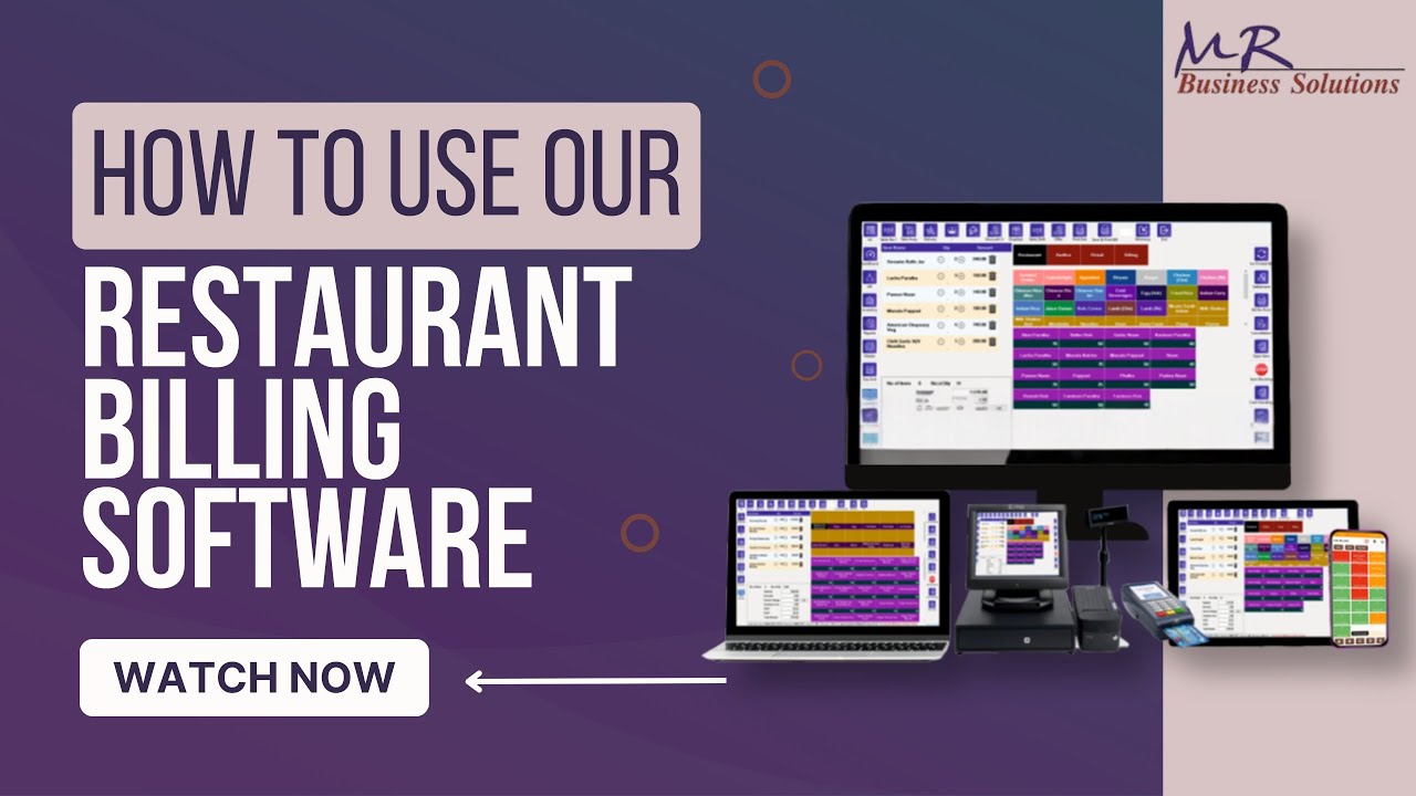 🍽️ [Full Demo] MR Biz Soft Restaurant Billing Software | Step-by-Step Explanation💻