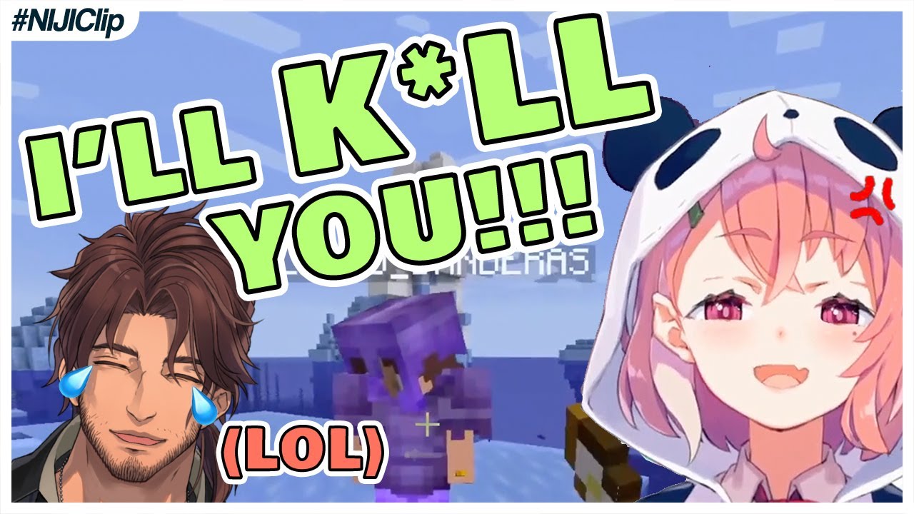 Sasaki and Belmond Bickering in Minecraft for 5 Minutes (VTuber/NIJISANJI Moments) (Eng Sub)
