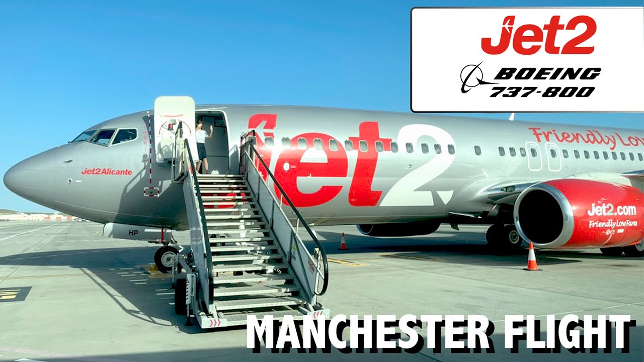 (4K HDR) Jet2 Boeing 737-800 Flight Tenerife South - Manchester Airport