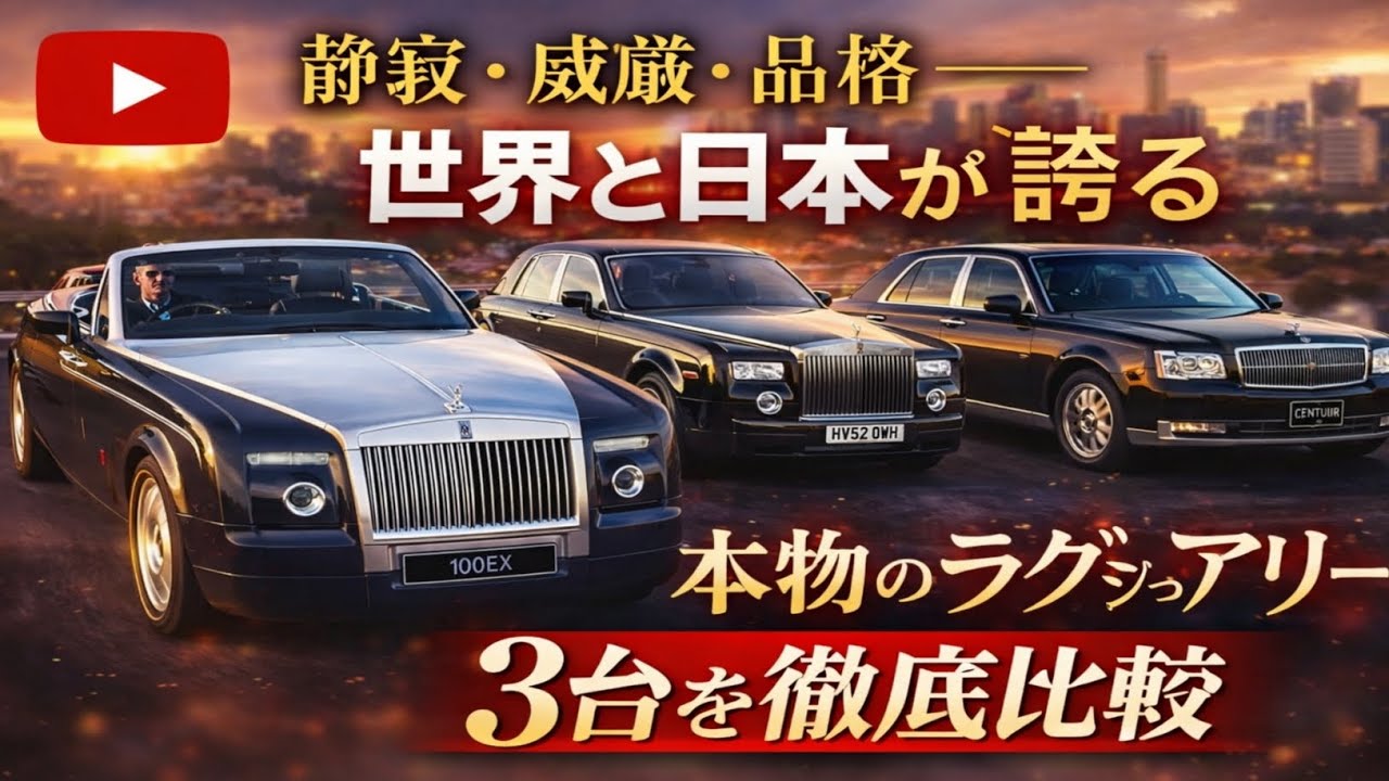 👑🚘✨静寂・威厳・品格――世界と日本が誇る「本物のラグジュアリーセダン」3台を徹底比較