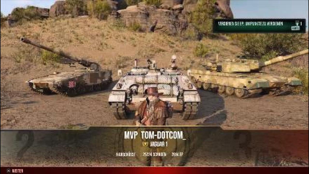 World of Tanks Modern Armor Jaguar Ace Tanker 3 25K Damage Cold War WoT Console PS5