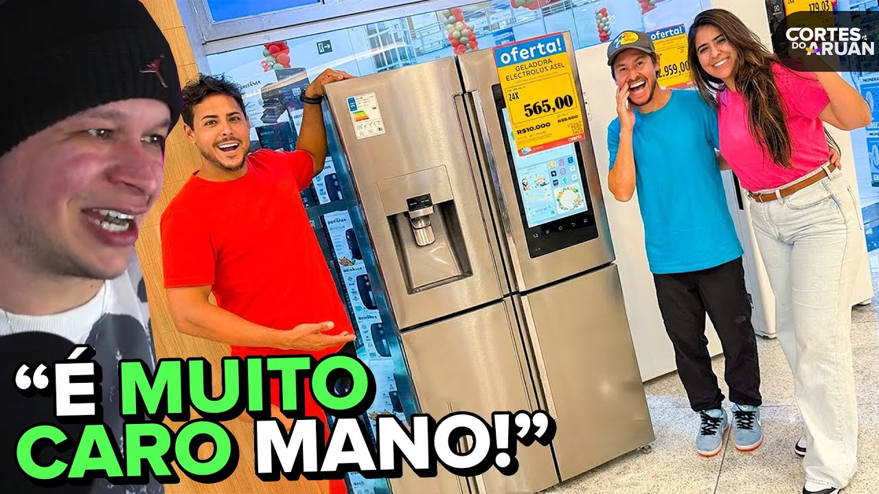 RENATO COMPROU UMA GELADEIRA NOVA DE 10.000 REAIS PARA DANI E RENAN FIORINI! - Cortes do Aruan