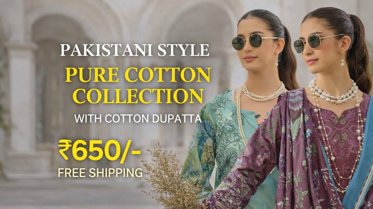 PAKISTANI STYLE COTTON COLLECTION 🤩|| 650/- FREE SHIPPING 😱|| 9990677820