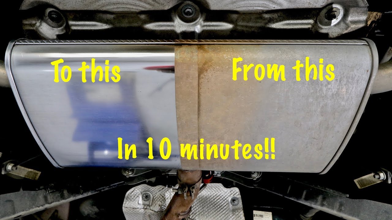 How To Quickly Polish Your Car's Metal Exhaust Muffler!