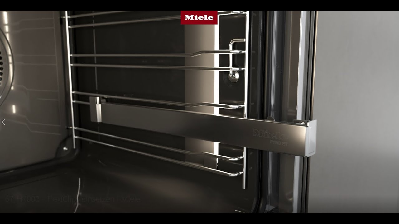 Fours H7000 - Monter et démonter les rails coulissant FlexiClips I Miele