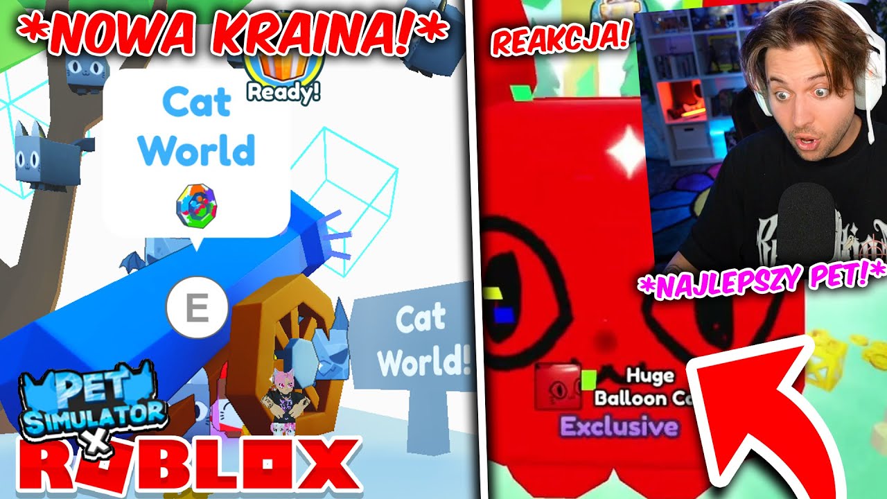 NOWA AKTUALIZACJA w PET SIMULATOR X! Nowa KRAINA! Nowe HUGE Pety! (Roblox - Yoshi)