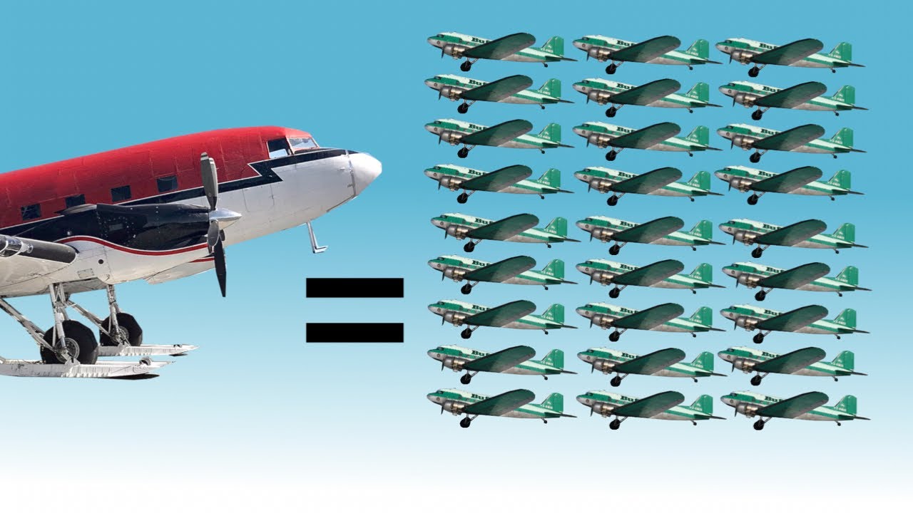 Турбинный DC-3 против обычного DC-3