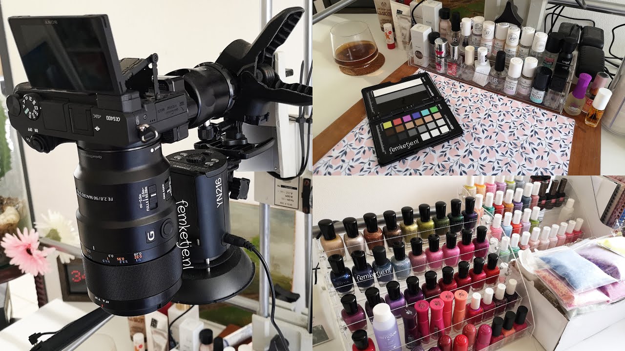 My Filming Setup For Nail Videos (Camera, Lights, Backdrop, ColorChecker & More!) - femketjeNL