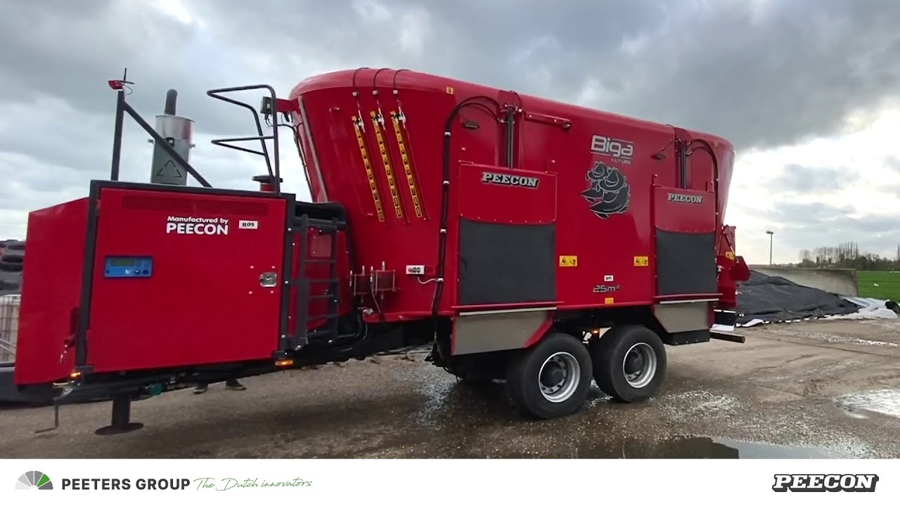 Perfection in contract feeding with a unique custom Peecon Biga Future feed mixer at Tijs Visser