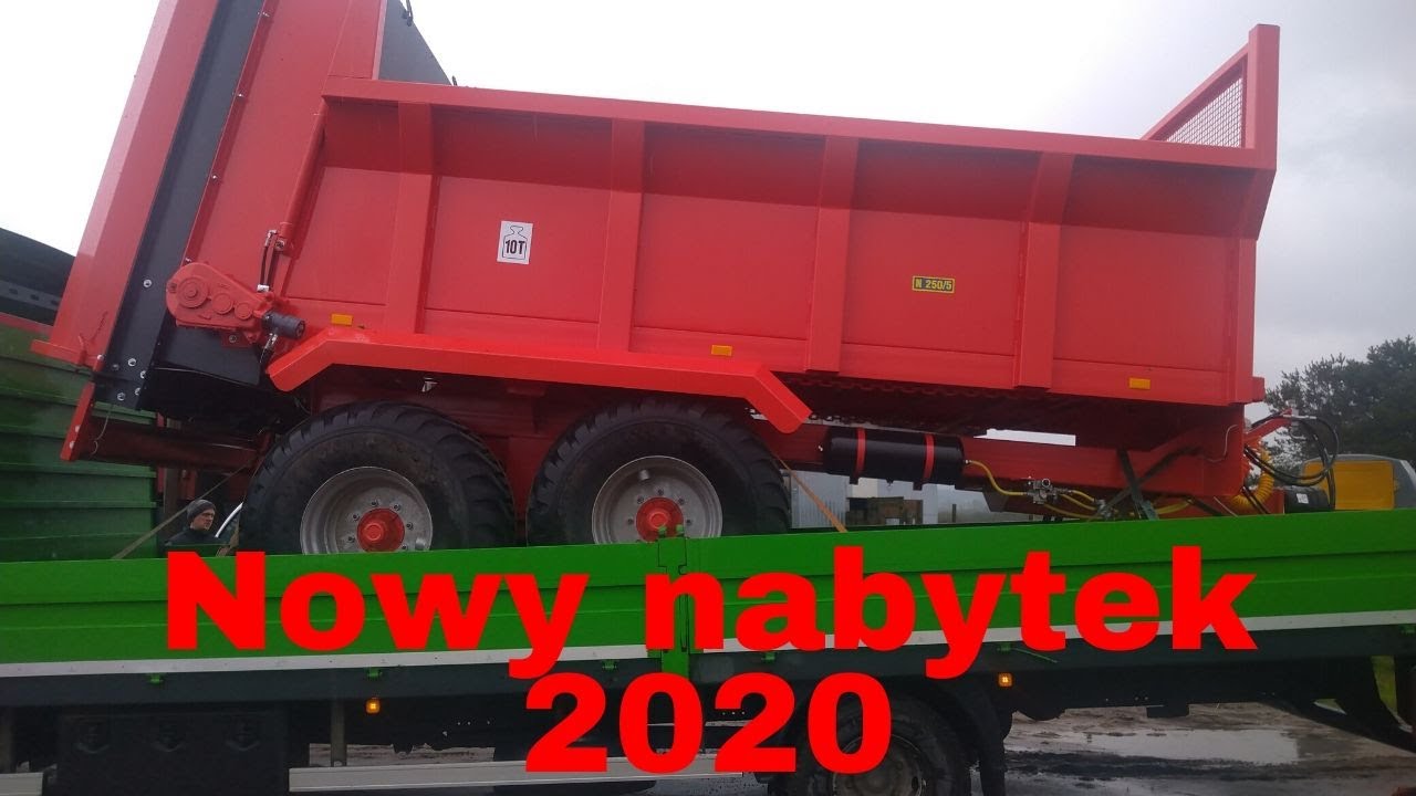 Nowy nabytek 2020!.Roltrans n250/5,10t.Rozrzutnik obornika 10 ton, tandem.