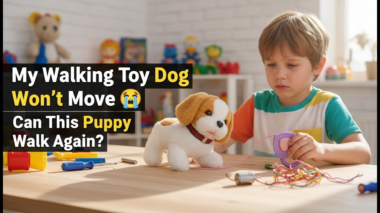 Leash Walking Toy Dog Repair | Fixing a Toy Puppy That Would Not Move