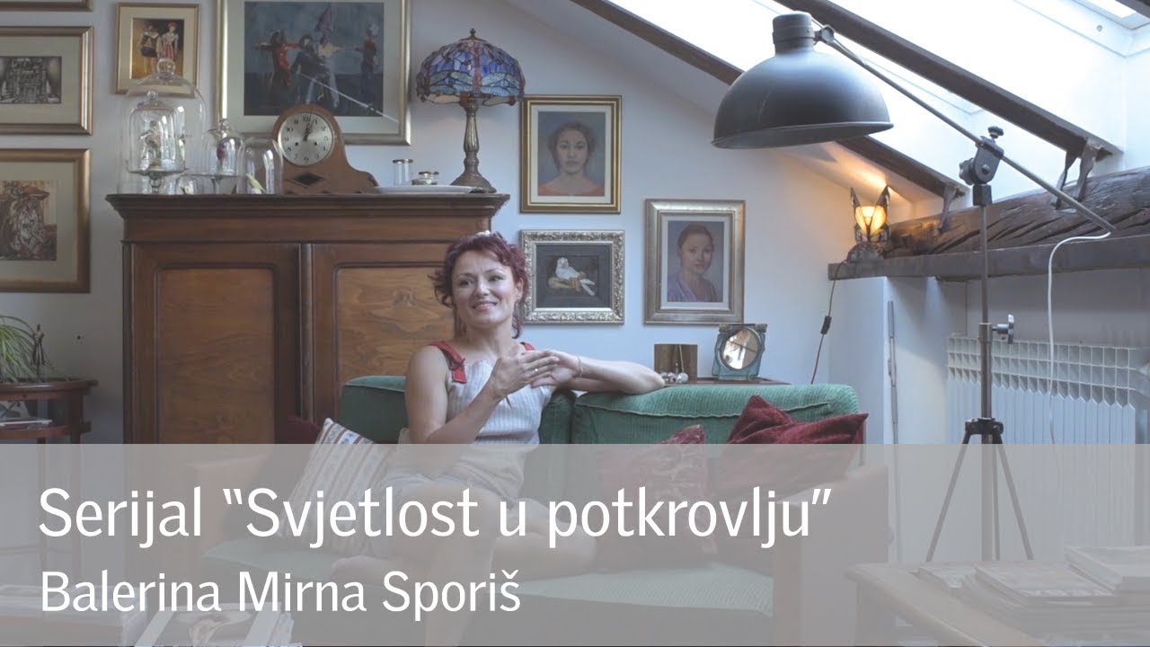 Stilski uređeno potkrovlje s prirodnom dnevnom svjetlošću balerine Mirne Sporiš