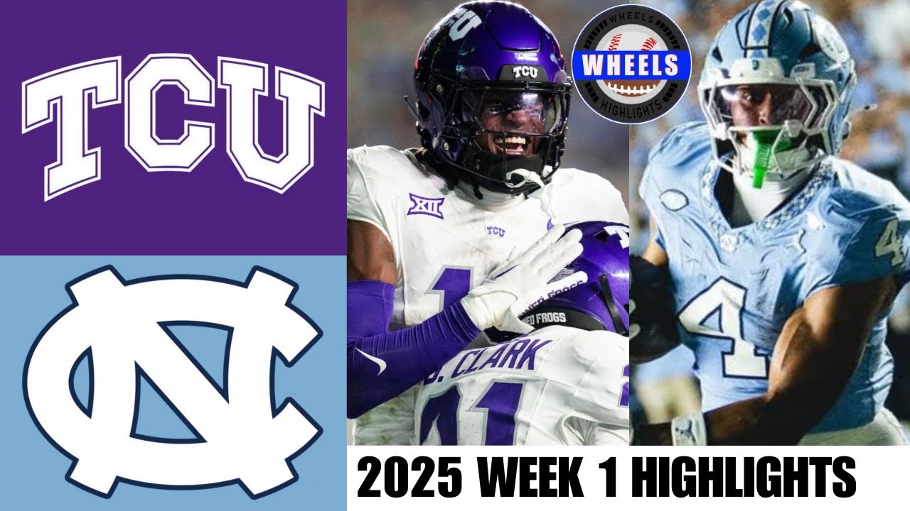 TCU vs North Carolina Highlights | Week 1 | 2025 College Football Highlights