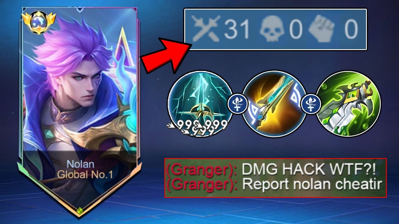 30 KILLS! 🔥NOLAN NEW BROKEN BRUTAL ONE SHOT BUILD IN SOLO RANKED 2025! (WTF DMG!) - MLBB