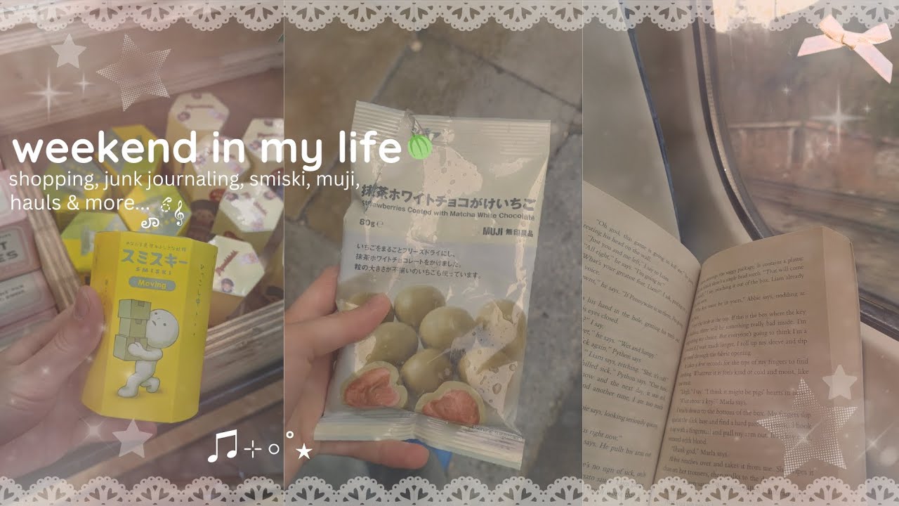 Weekend vlog🍈: muji, shopping, smiski, aesthetic reading, hauls, etc... 