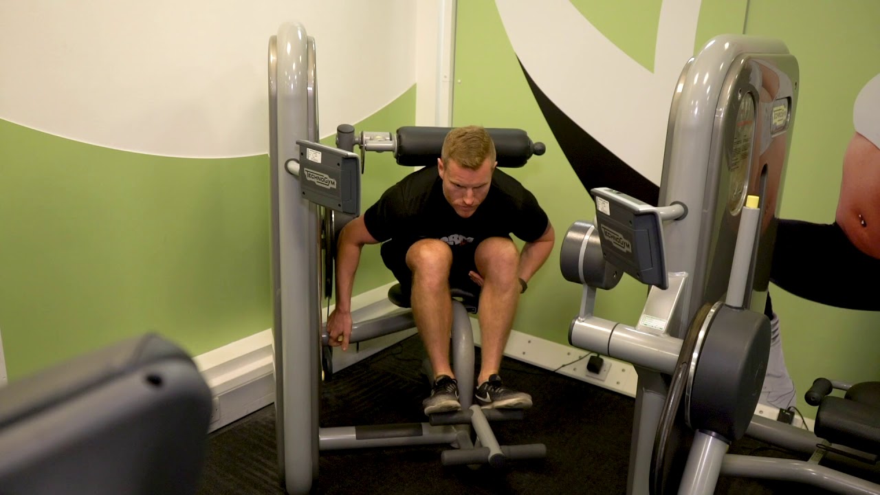 How to use the lower back machine